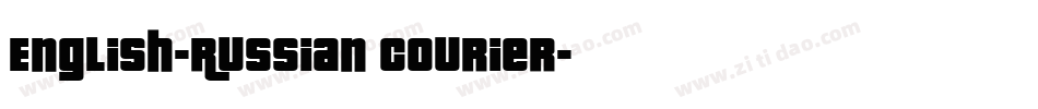 English-Russian Courier字体转换
